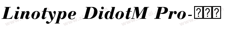 Linotype DidotM Pro字体转换